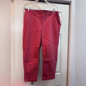 LOFT “The Slim” Coral Chinos